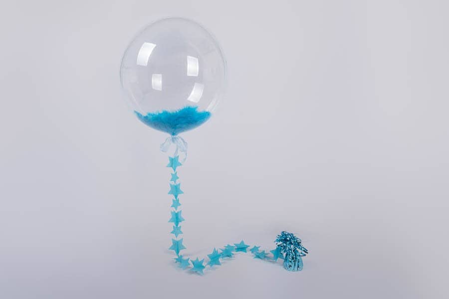 Балон с изкуствен пух и мече за празненства, парти декорация с перли и звезди, подходящ за рожден ден или специални случаи, Party Deluxe.