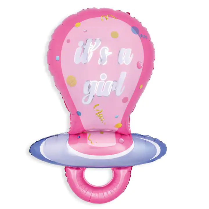 сложна възглавница за бебе, рожден ден, момиче, парти декорация, балон, inflatable illustration, birthday celebration.